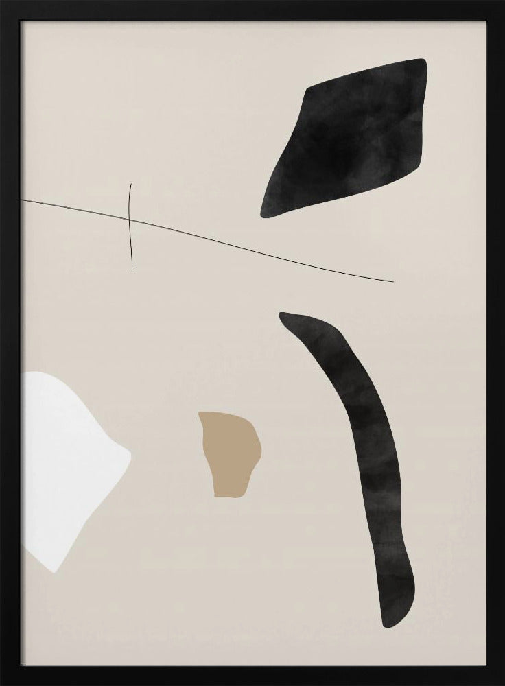 Poster mit grafischen Formen und Linien | Poster
