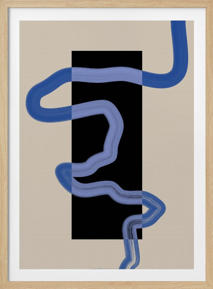 Blauer Pfadfluss | Poster