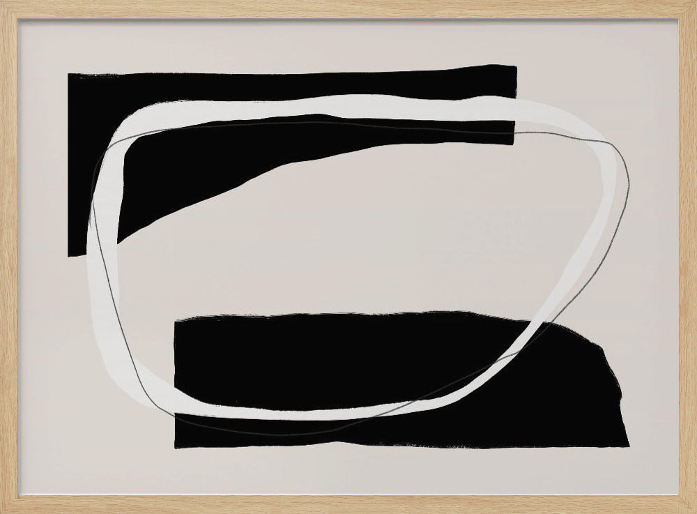 Monochromer Fluss | Poster
