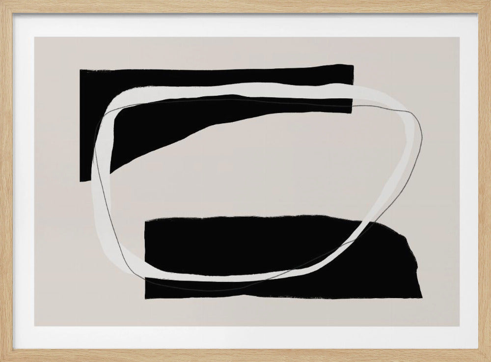 Monochromer Fluss | Poster