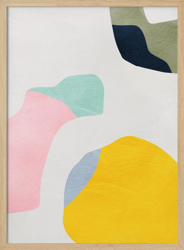 Pastel Minimal shapes | Poster