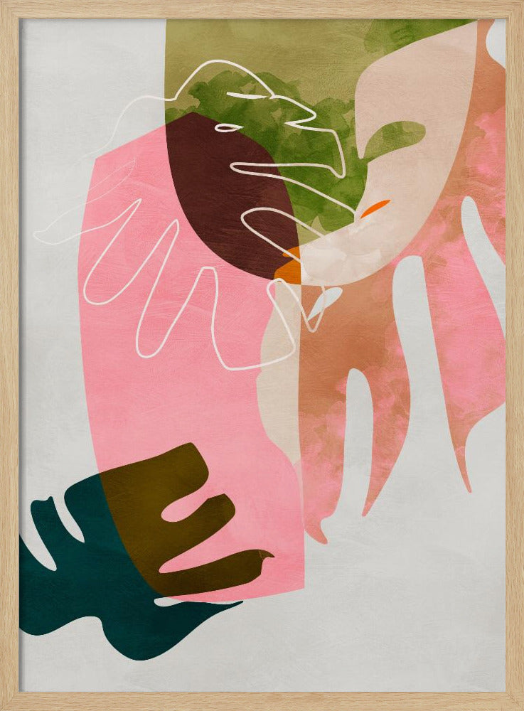 Blätter ausgeschnitten | Poster