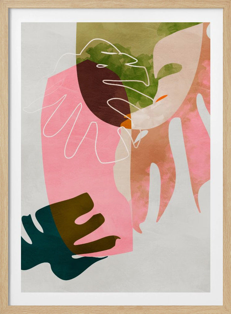 Blätter ausgeschnitten | Poster
