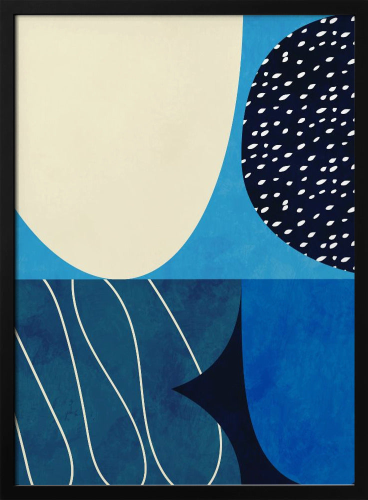 Shapes Play3 2blue | Poster