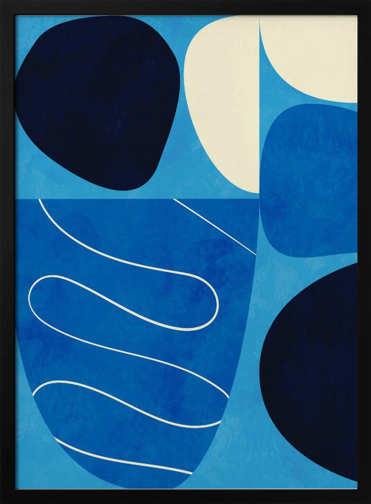 Shapes Play3 1blue | Poster