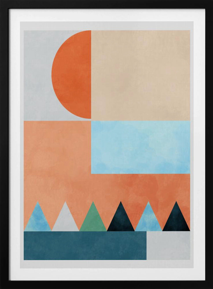 Spaces Bleu Dreieck | Poster