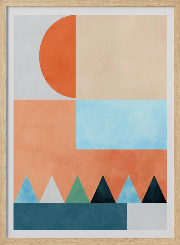 Spaces Bleu Dreieck | Poster