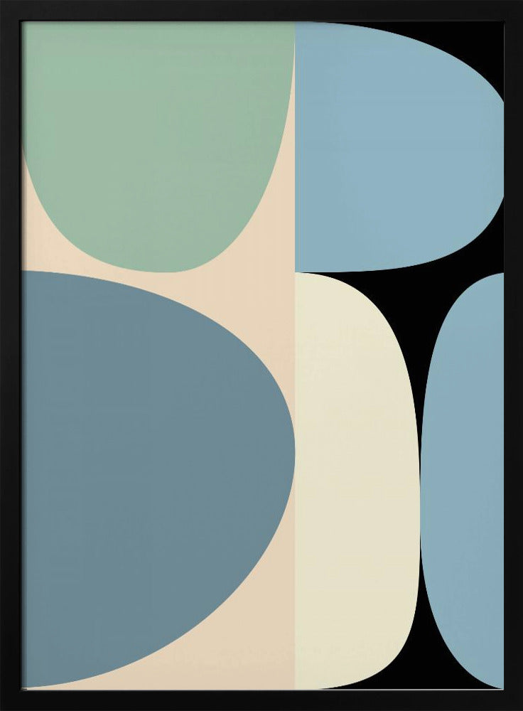 Pastell 17 aus der Mitte des Jahrhunderts | Poster