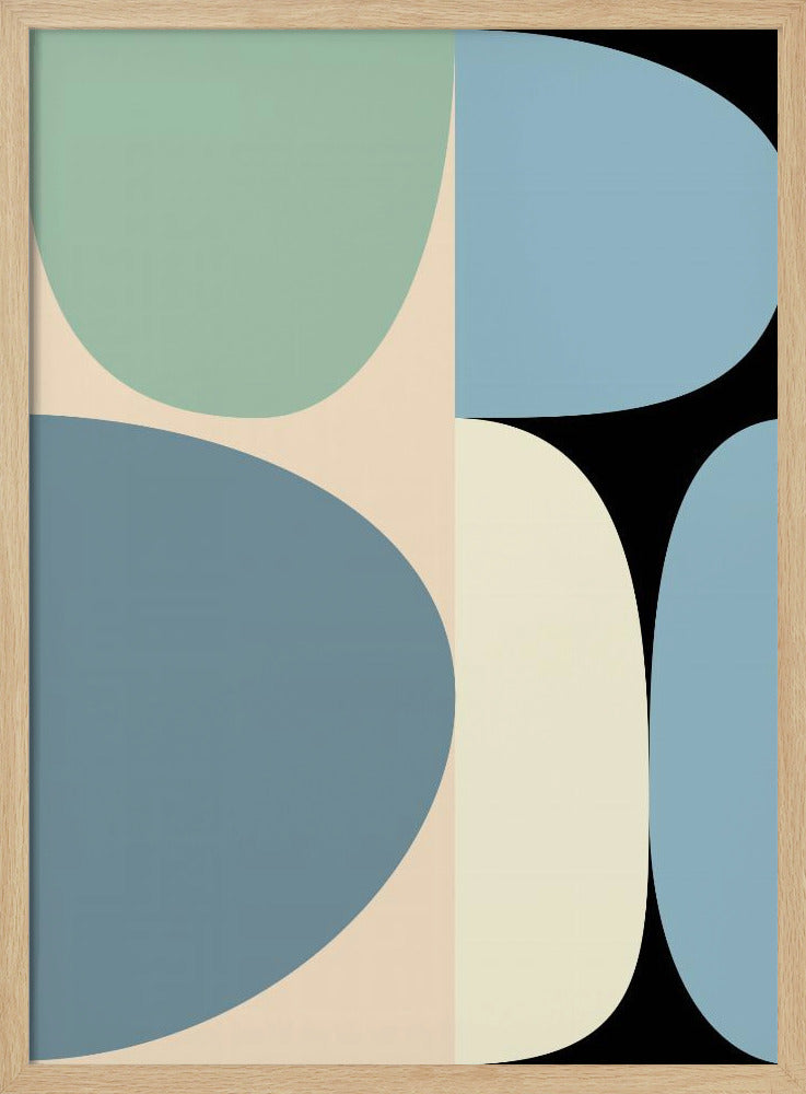 Pastell 17 aus der Mitte des Jahrhunderts | Poster