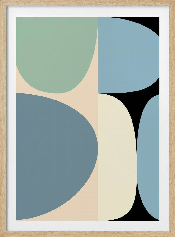 Pastell 17 aus der Mitte des Jahrhunderts | Poster