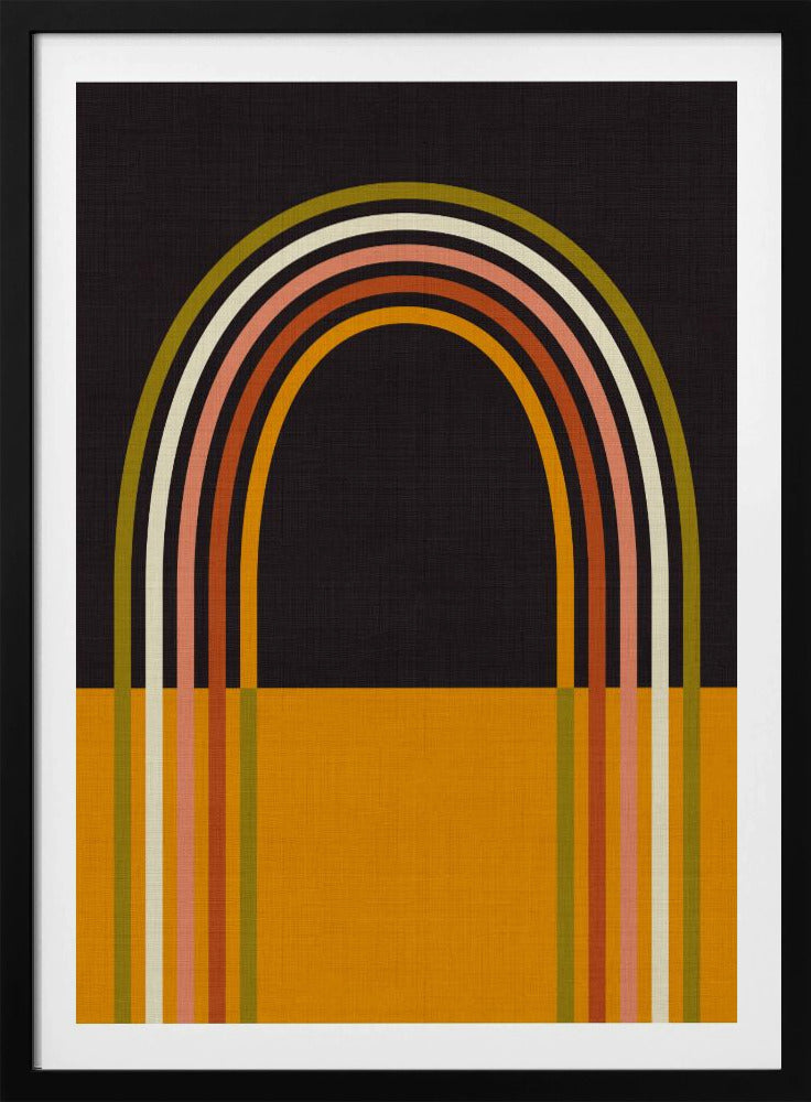 Geo Shapes Herbst 21 Regenbogenbogen | Poster