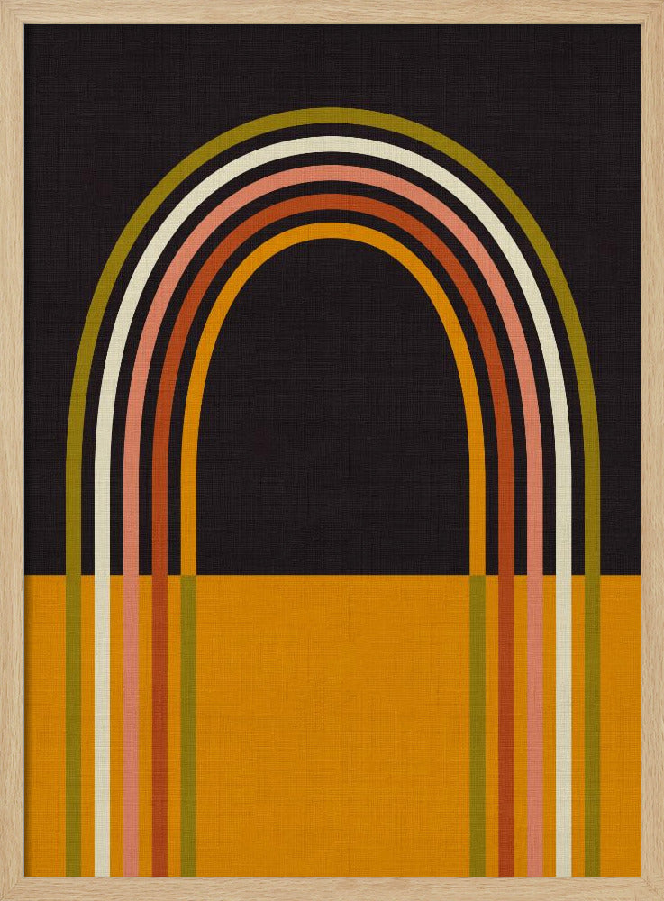 Geo Shapes Herbst 21 Regenbogenbogen | Poster