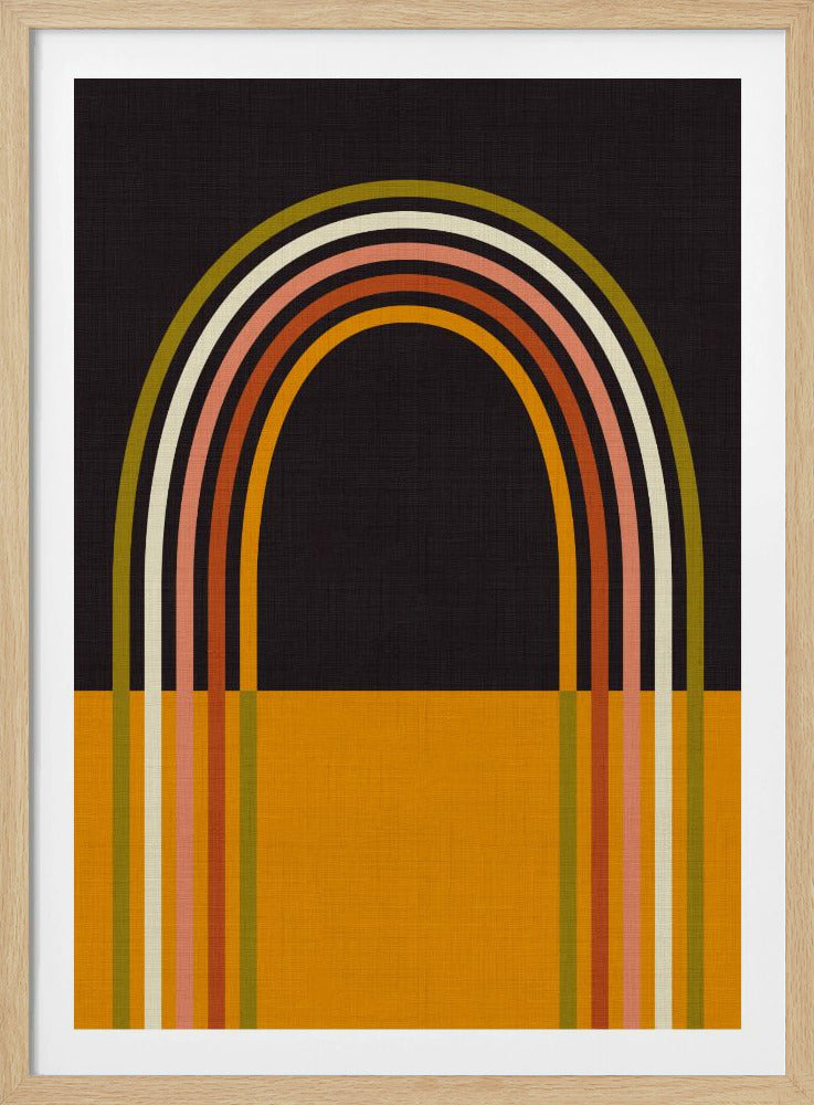 Geo Shapes Herbst 21 Regenbogenbogen | Poster