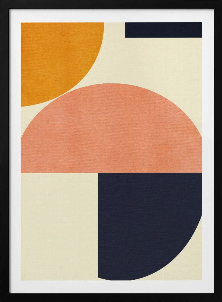 Regenbogen Plus Formen Blau Senf2 | Poster