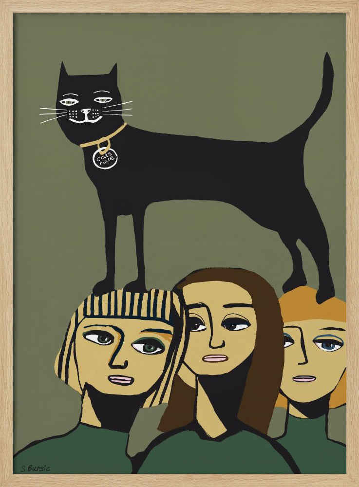 Schwarze Katze Regeln | Poster