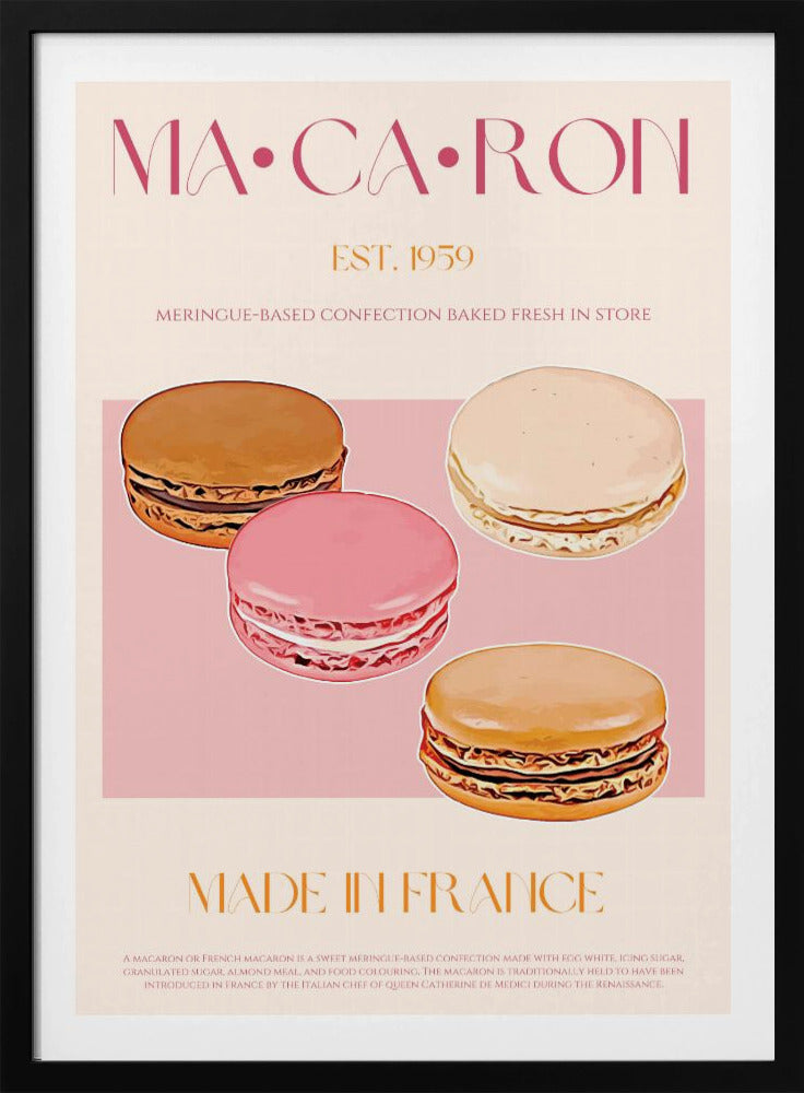 Französischer Macaron-Genuss | Poster