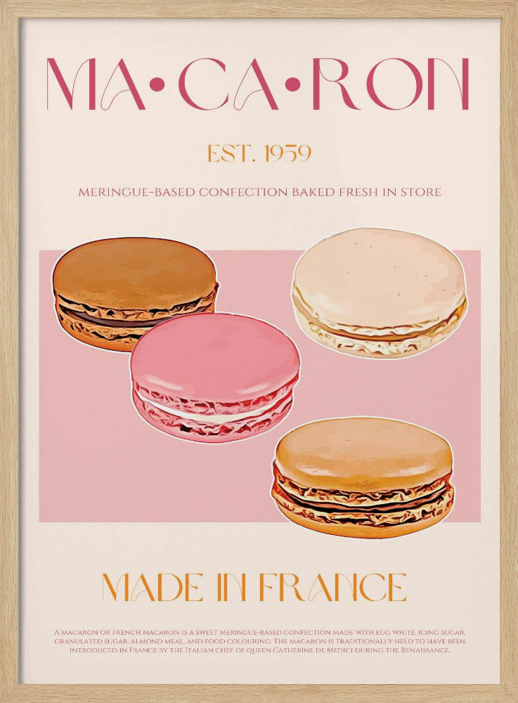 Französischer Macaron-Genuss | Poster