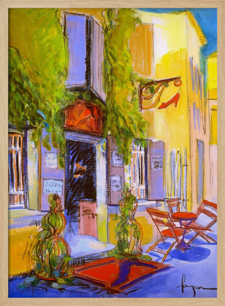 Sunny Courtyard Café | Poster