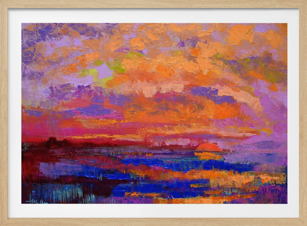 Lebendige Sonnenuntergangsfarben | Poster