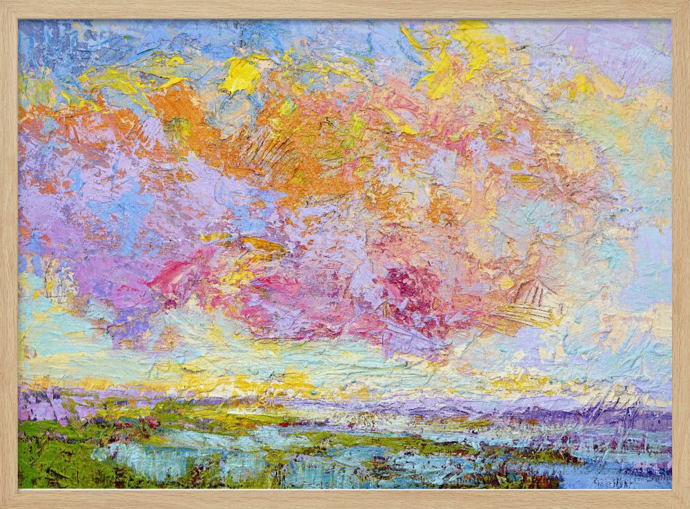 Abstrakter bunter Himmel | Poster
