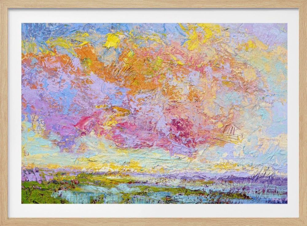 Abstrakter bunter Himmel | Poster