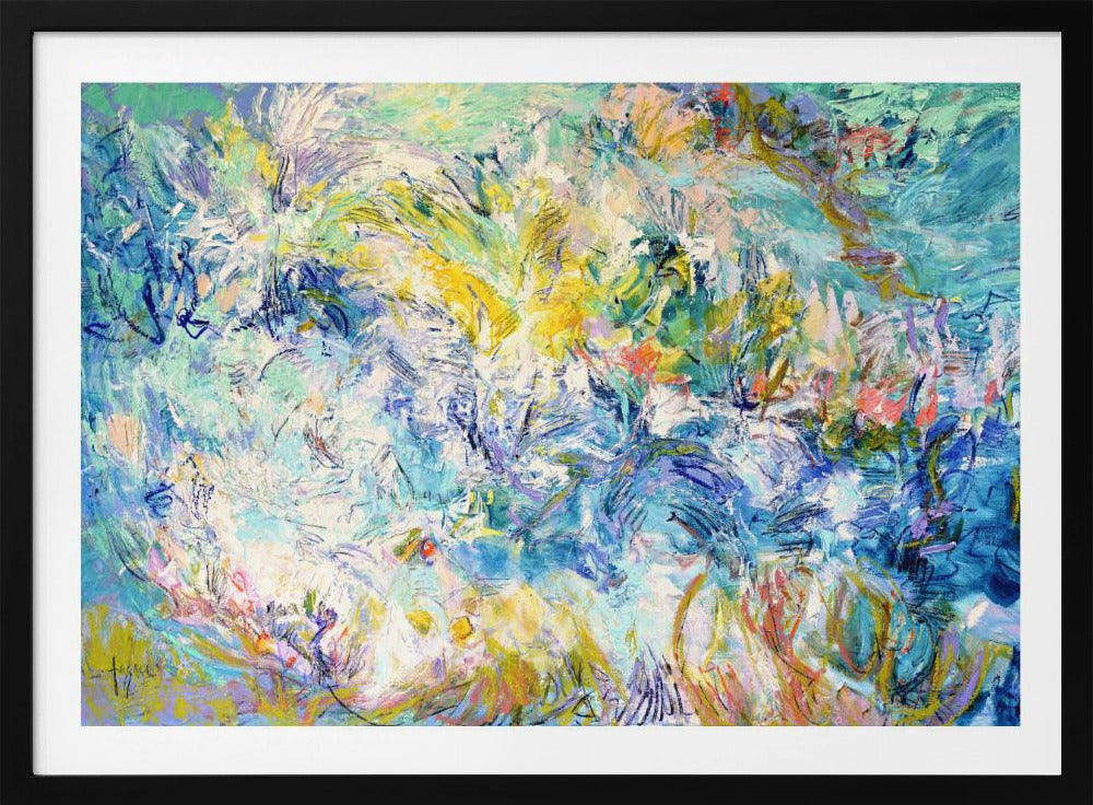 Impressionistisches buntes abstraktes Poster