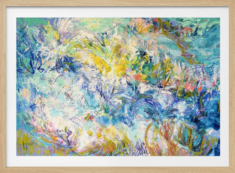 Impressionistisches buntes abstraktes Poster