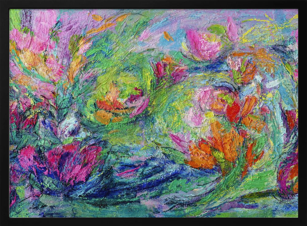 Lebendige Blumenlandschaft | Poster