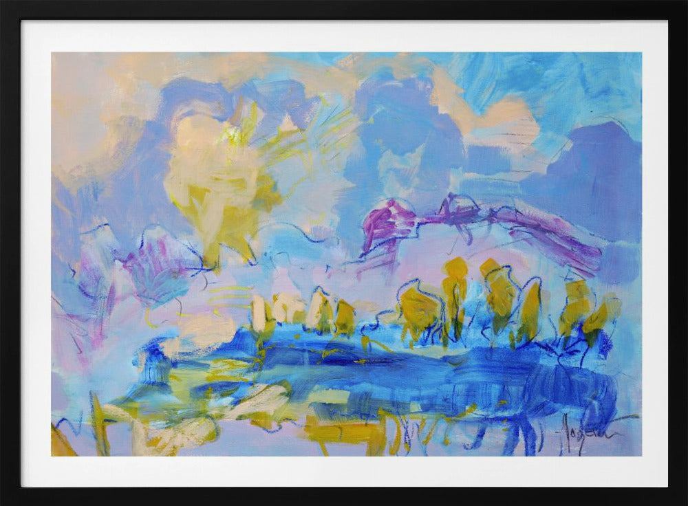 Verträumte Pastelllandschaft | Poster