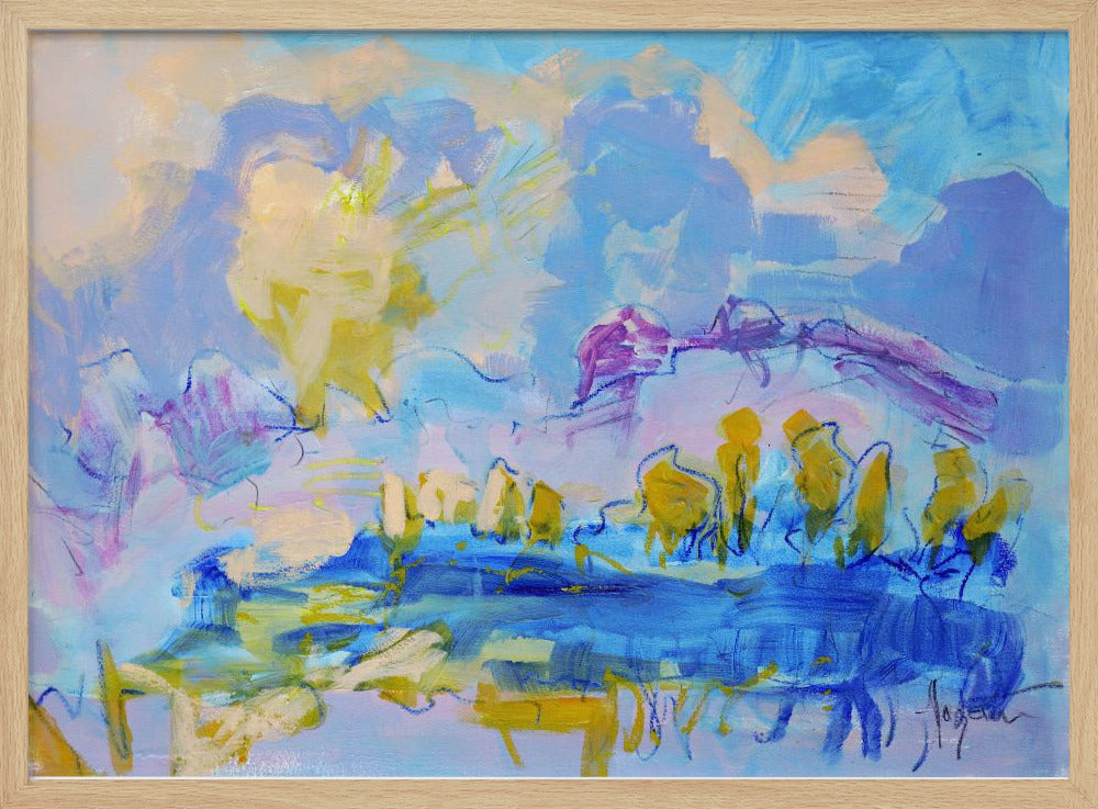 Verträumte Pastelllandschaft | Poster