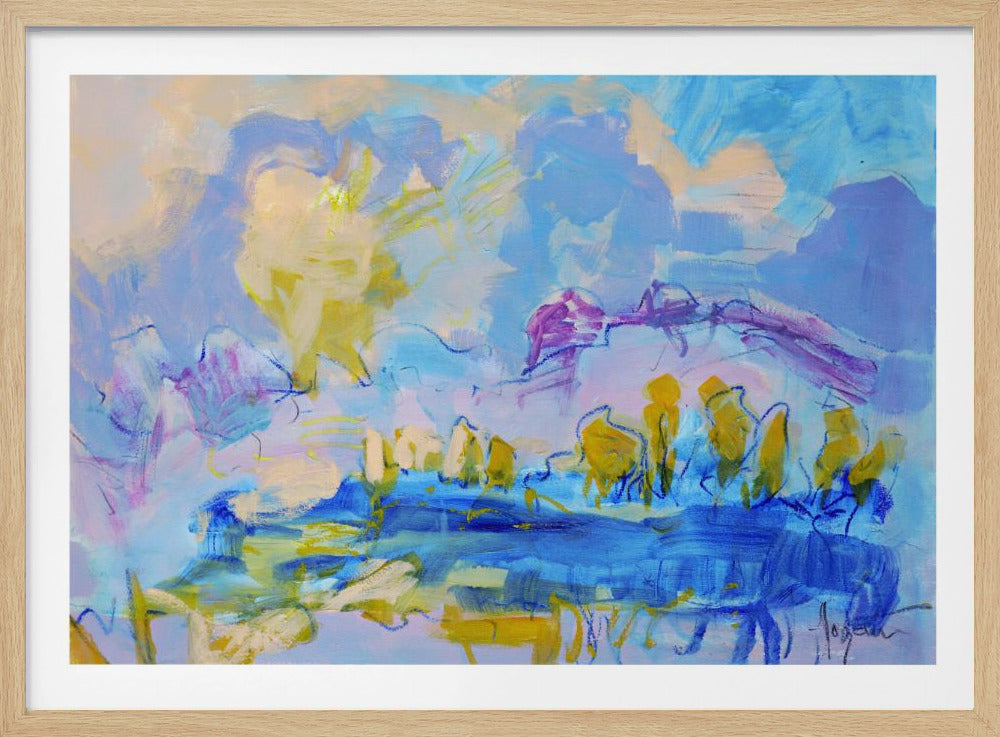 Verträumte Pastelllandschaft | Poster