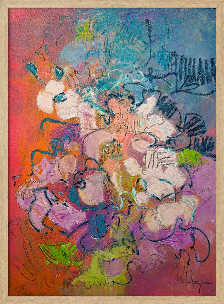 Florale Traumlandschaft | Poster
