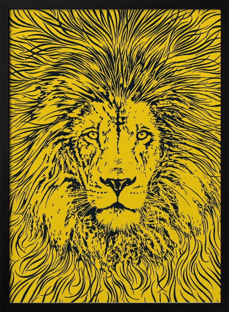 Löwenportrait – König der Tiere | Poster