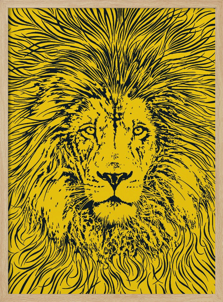 Löwenportrait – König der Tiere | Poster