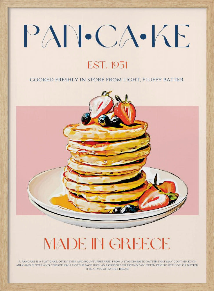 Flauschige griechische Pfannkuchen | Poster