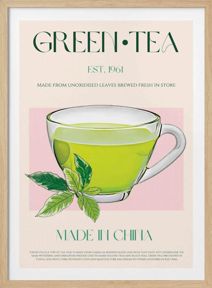 Frischer grüner Tee | Poster