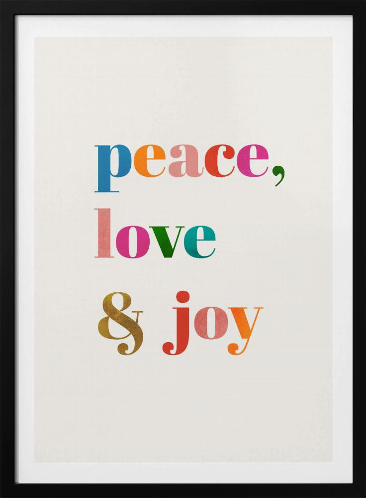 Frieden, Liebe und Freude | Poster