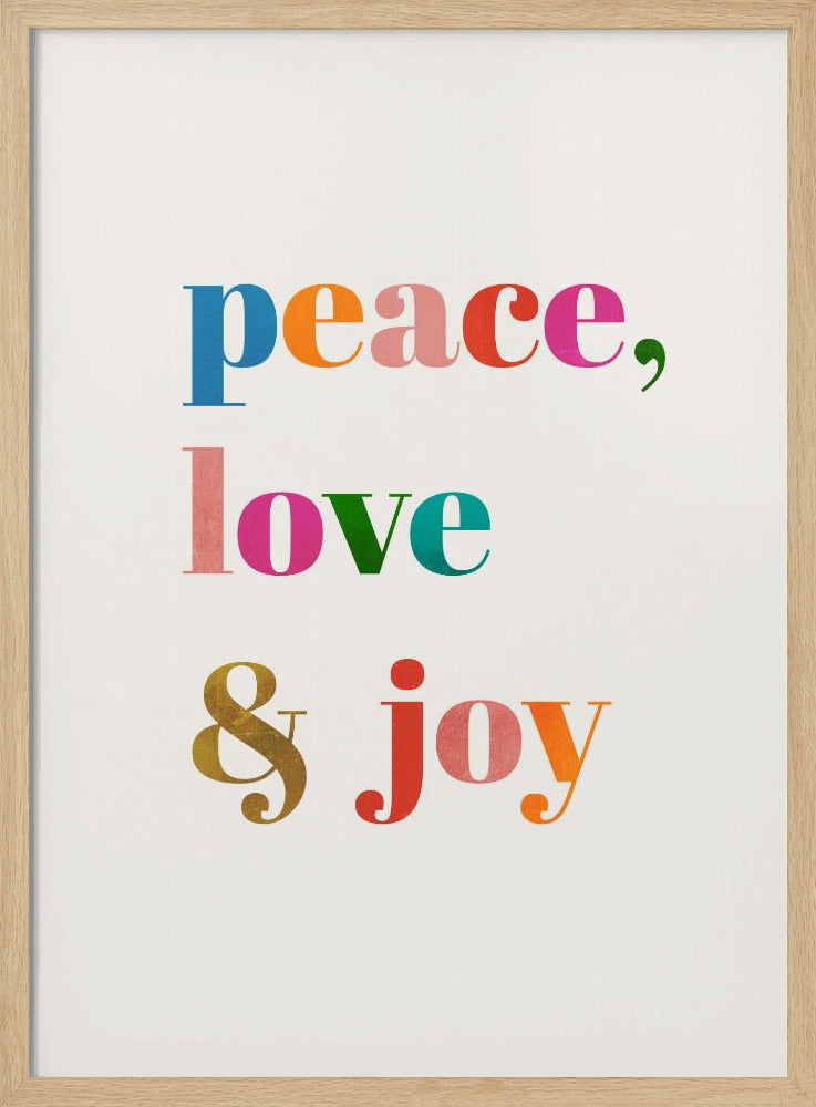 Frieden, Liebe und Freude | Poster