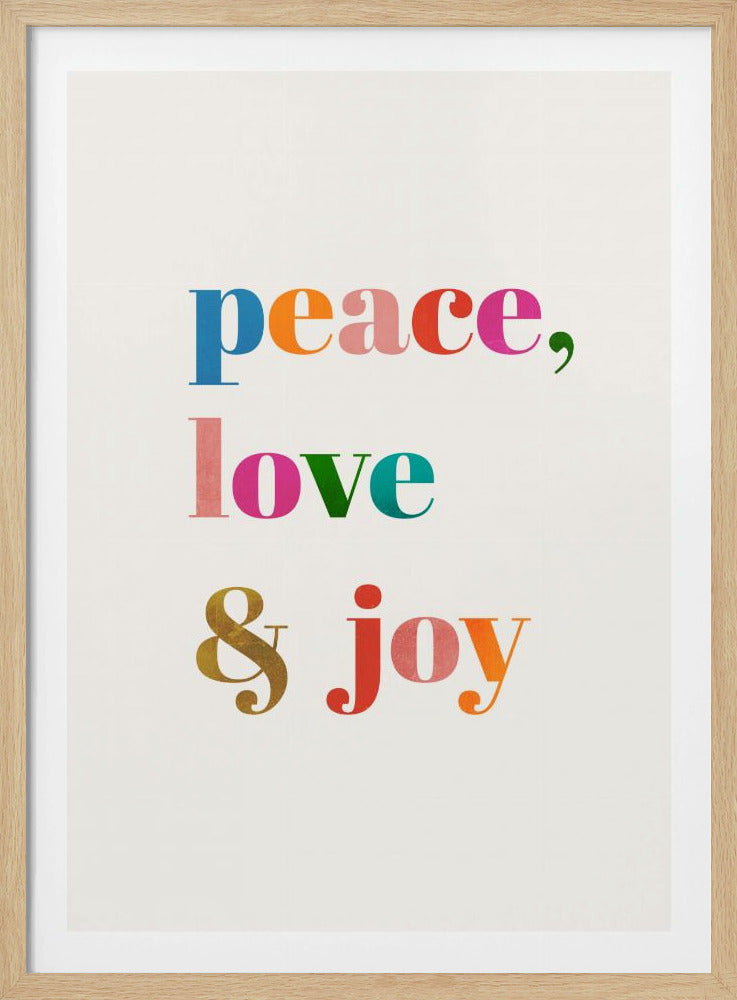 Frieden, Liebe und Freude | Poster