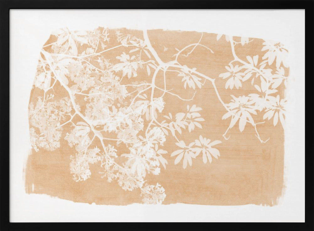 Orangenbaum-Laub-Silhouette | Poster