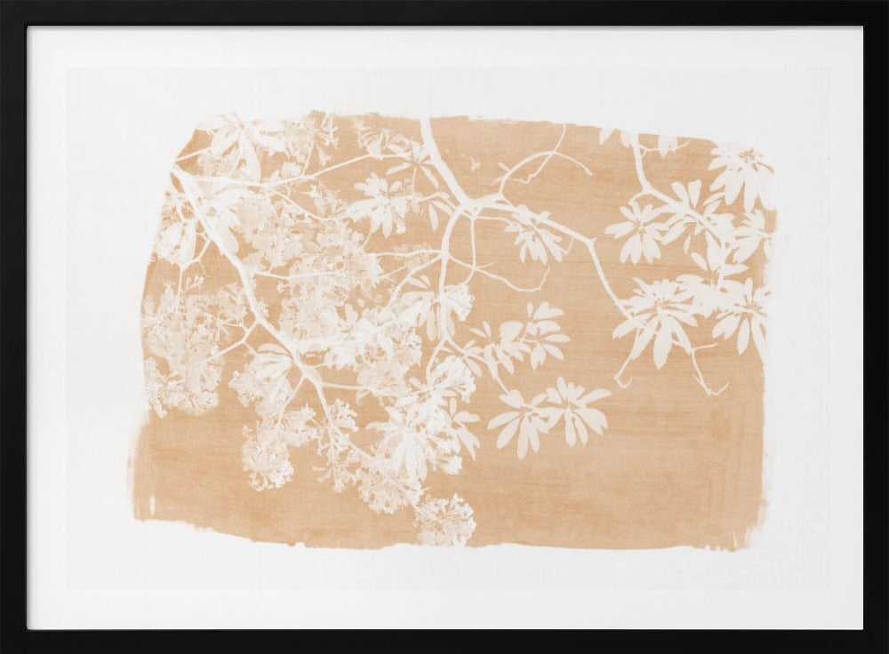 Orangenbaum-Laub-Silhouette | Poster