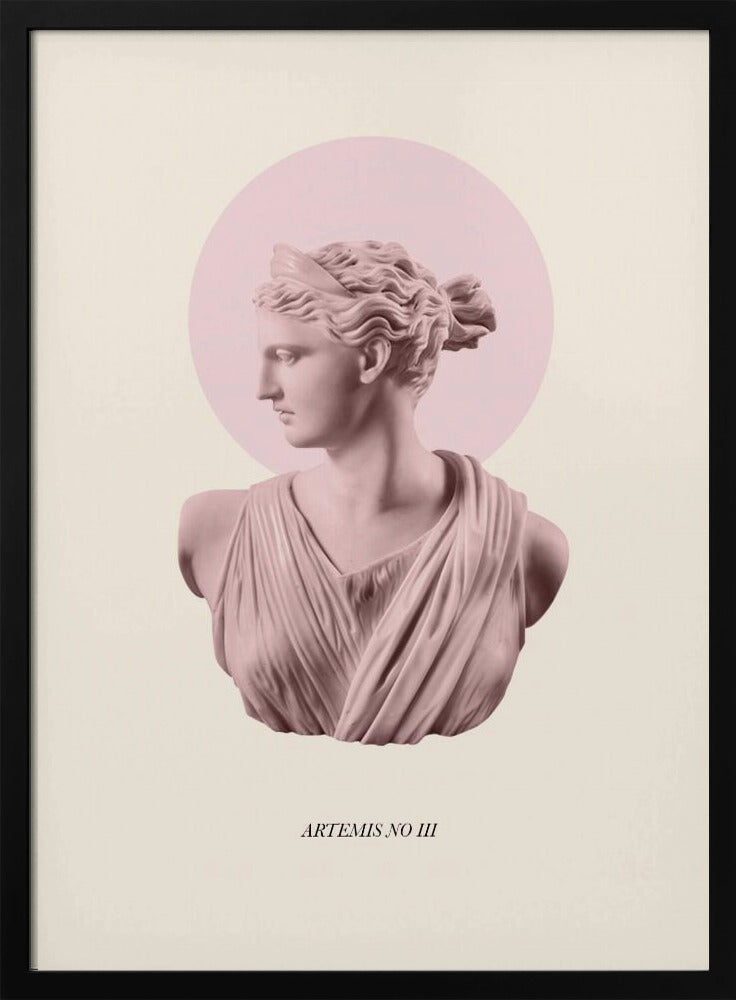 Rosa Artemis mit Heiligenschein | Poster