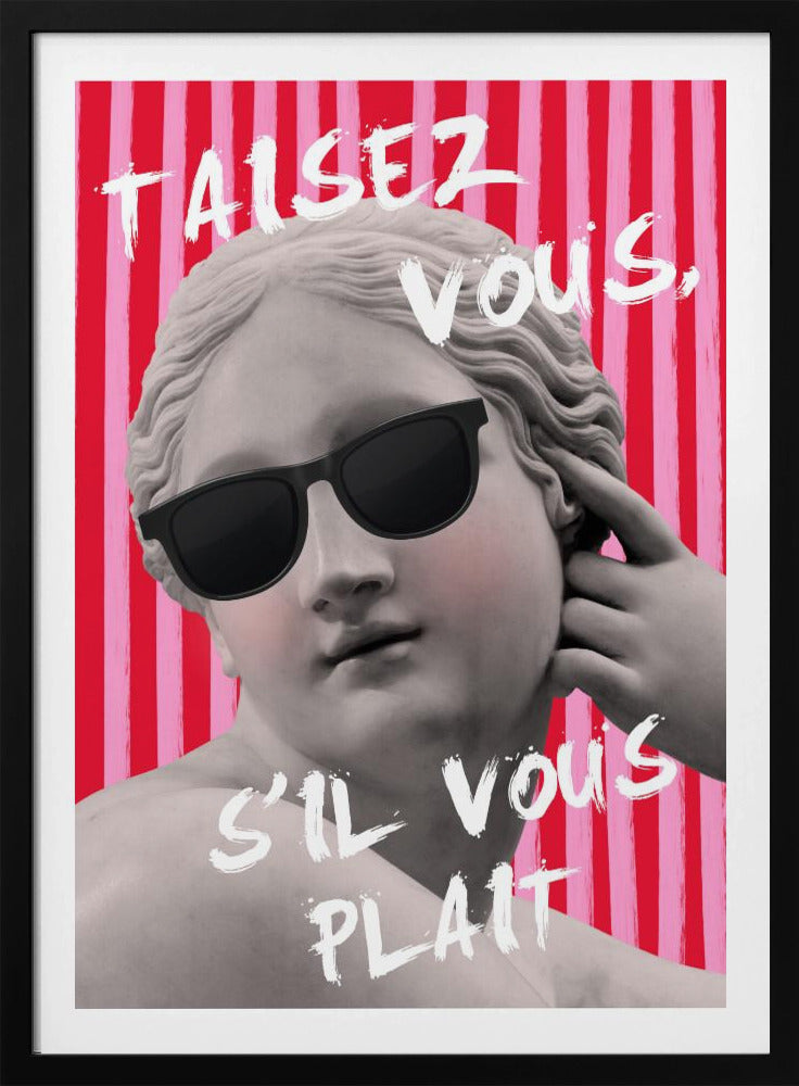 Rosa und rot gestreifte Venus | Poster