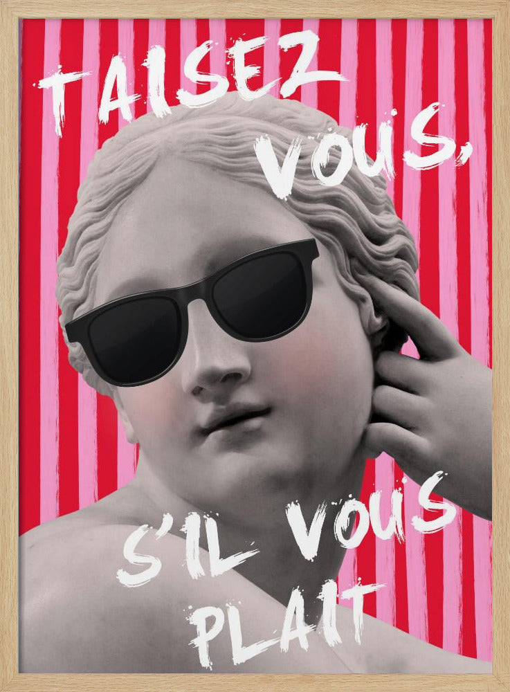 Rosa und rot gestreifte Venus | Poster