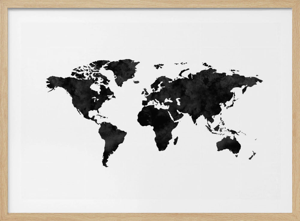 Eingefärbte Weltkarte | Poster