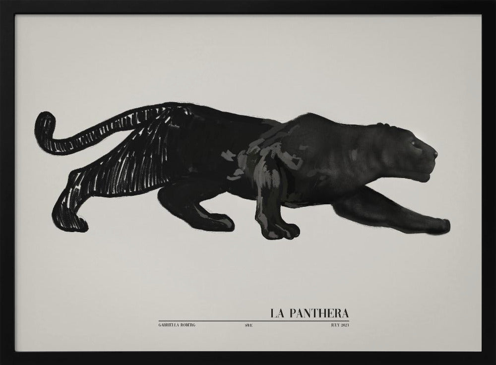 La Panthera (schwarz) | Poster