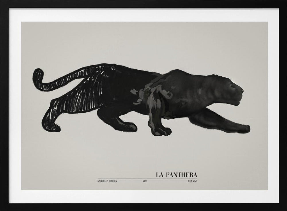 La Panthera (schwarz) | Poster