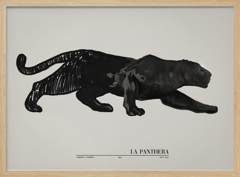 La Panthera (schwarz) | Poster