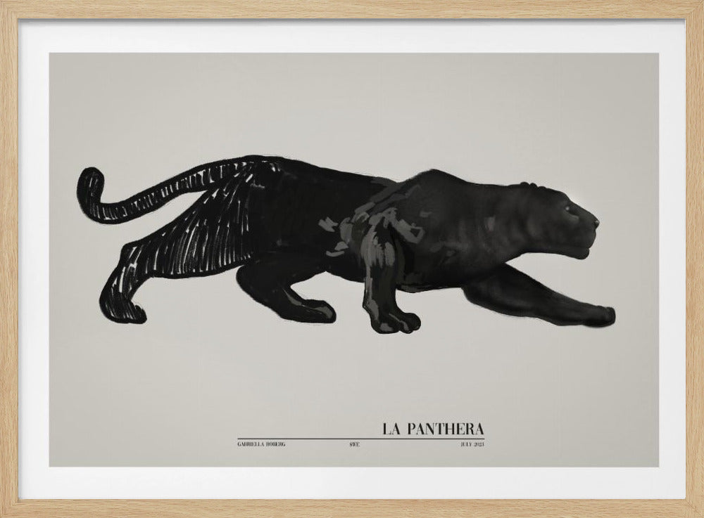 La Panthera (schwarz) | Poster
