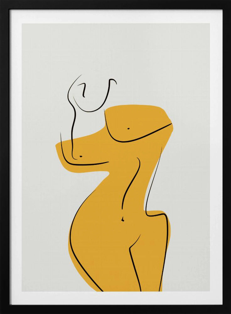 Elegante weibliche Aktsilhouette | Poster